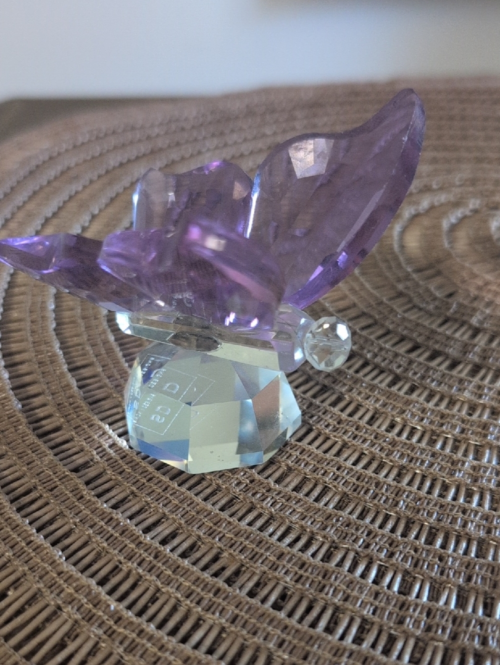 Simon Design Purple Crystal Butterfly Figurine